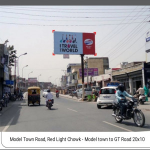 Model Town road Chock Red Light GT Road