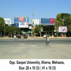 Opposite Ganpat University
