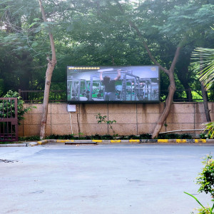 Digital billboard in a residential society at heart of Gurgaon