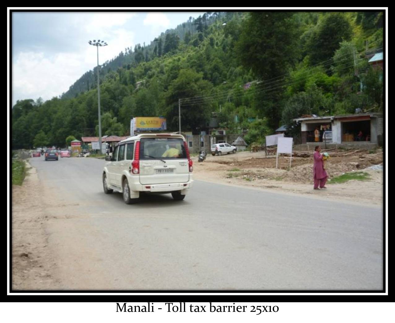 Toll tax barrier, Manali