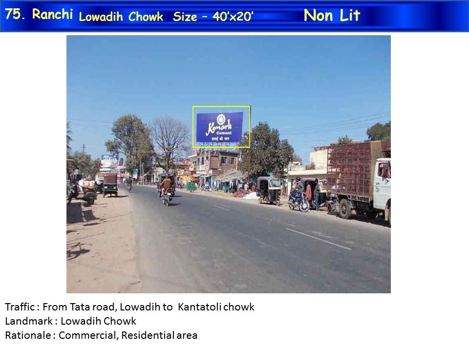 Lowadih Chowk, Ranchi