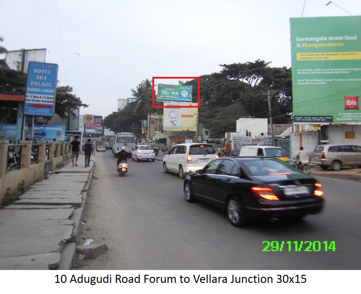 Adugudi Road Forum to Vellara Junction, Bengaluru     
