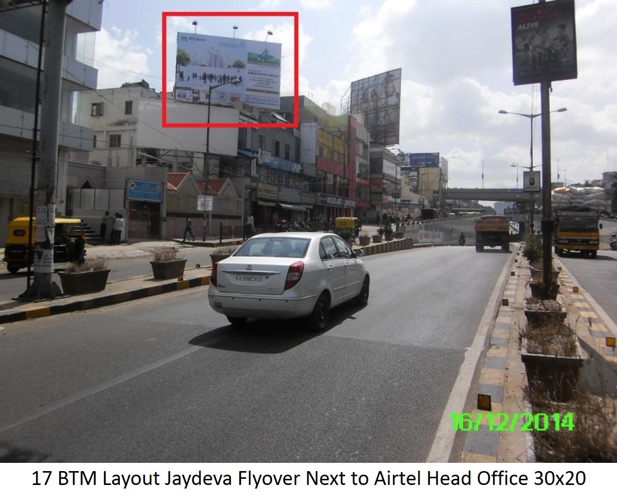 BTM Layout Jaydeva Flyover Next to Airtel Head Office, Bengaluru            