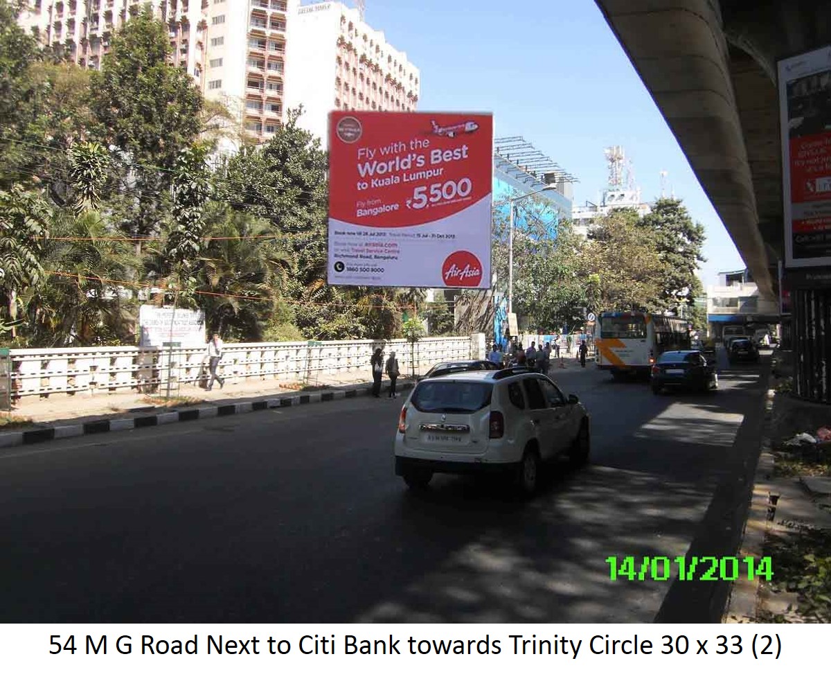 M G Road Next to Citi Bank Towards Trinity Circle, Bengaluru                                        