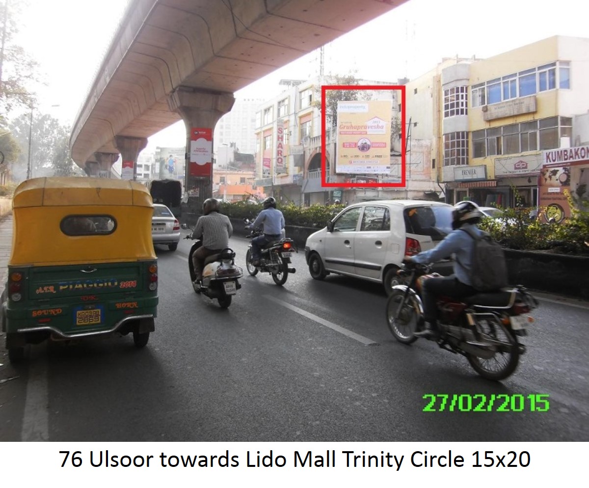 Ulsoor Towards Lido Mall Trinity Circle, Bengaluru                                                              