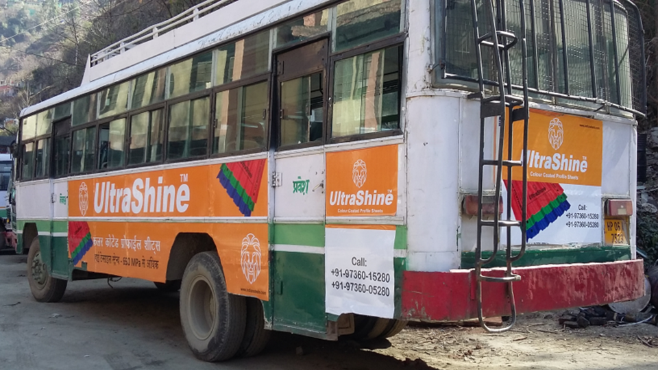 HRTC Bus Side Panel,Shimla