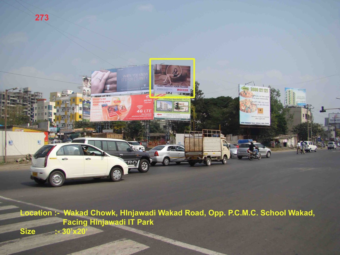 Wakad Chowk, Hinjawadi Wakad Road, Opp. P.C.M.C. School Wakad, Pune   