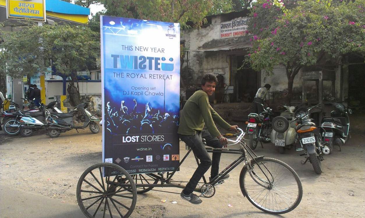 Cycle Rickshaw branding, Jaipur