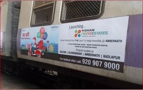 Siemens Train Vinyl Wrapping of 12 coach for Mohan Group, Mumbai