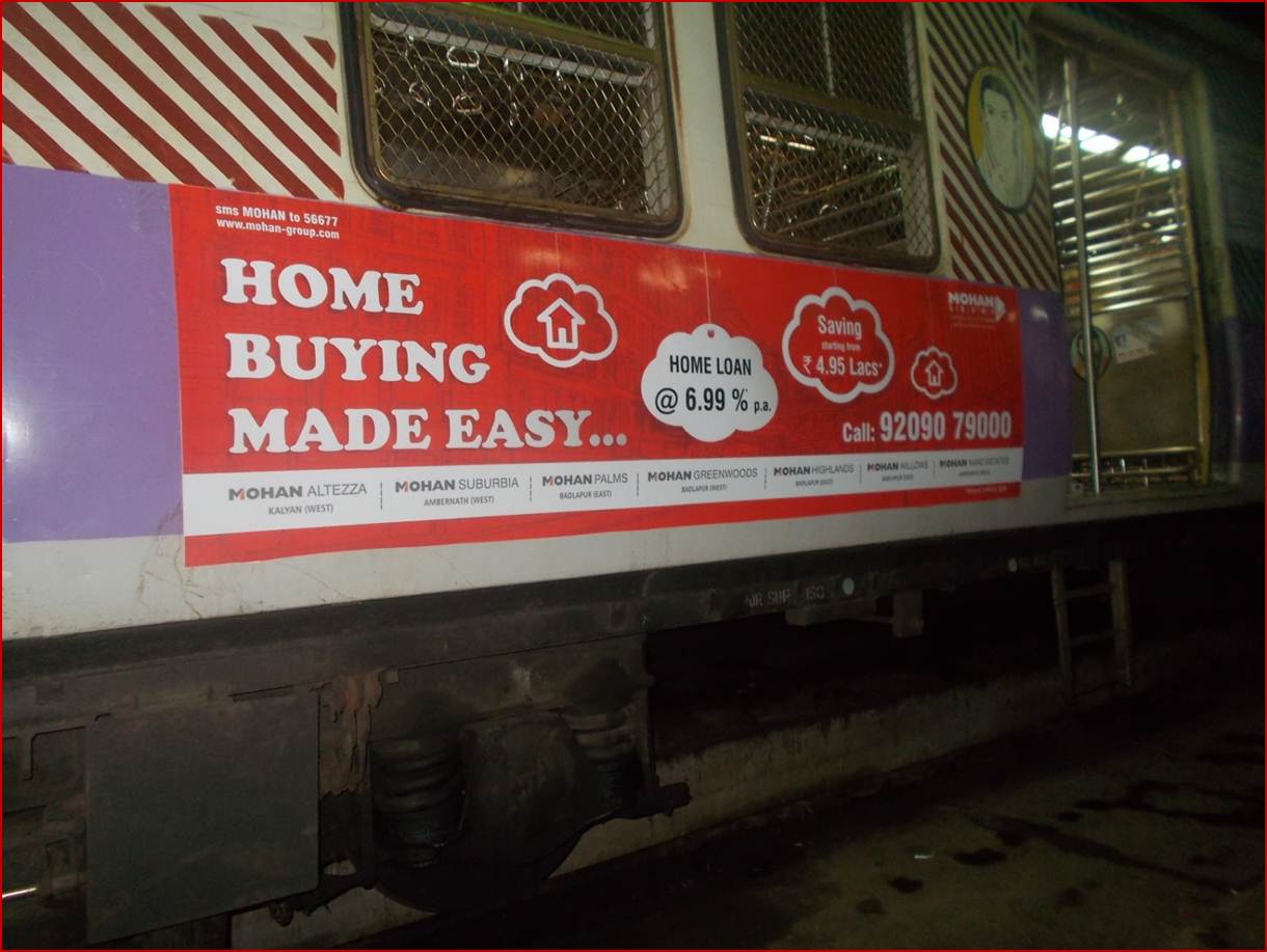 Siemens Train Vinyl Wrapping of 12 coach for Mohan Group, Mumbai