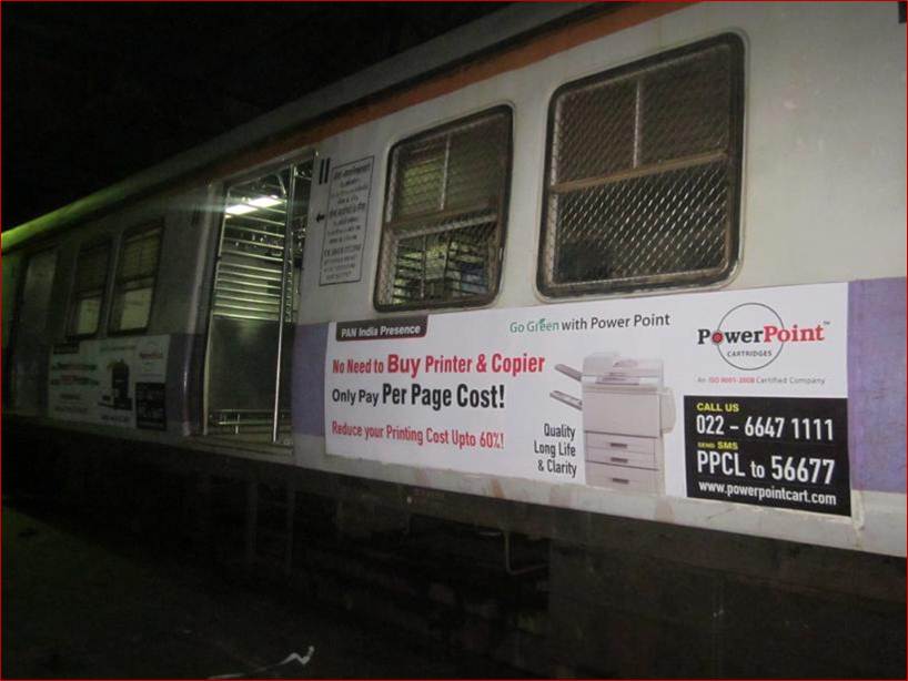 Siemens Train Vinyl Wrapping of 12 coach for Power Point, Mumbai