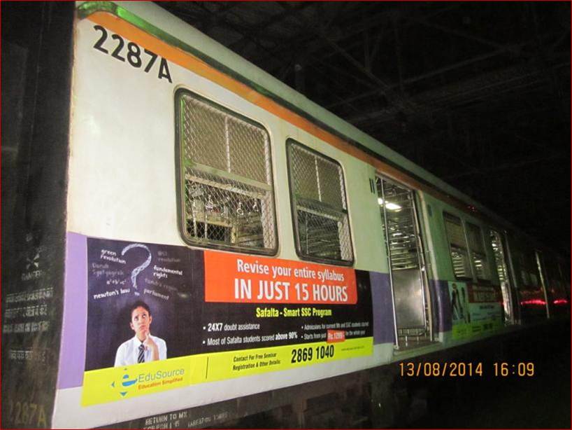Siemens Train Vinyl Wrapping of 12 coach for Safalta, Mumbai