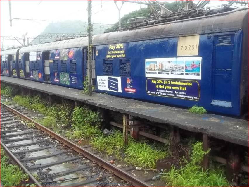 Full Train Painting of Coach for Ekta Dimension Builder, Mumbai
